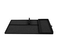 Tapis de barbecue - Tapis de spatule de 41 x 29,5 x 1,7 cm | Protecteur en silicone résistant à la chaleur de 406 g, support d'ustensiles, tapis de barbecue, accessoire pour barbecue en plein air