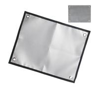 Tapis de brasero - Bouclier thermique extérieur, tapis de sécurité pour feu de camp | Barrière de protection anti-graisse, protection de sol renforcée en fibre de verre, équipement de camping pour feu