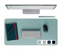 Tapis de bureau grand format Leitz : Sous-main de bureau imperméable, antidérapant, tapis clavier et souris pour bureau ou maison. Durable, résistant aux rayures, facile à nettoyer (80x40cm, menthe)