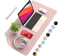 Tapis de bureau multifonctionnel, protège-bureau en cuir premium double face, sous-main imperméable pour bureau et maison, surface antidérapante