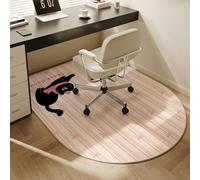 Tapis de bureau sur le thème des dessins animés et chaises d'étude for enfants avec coussinets de protection multifonctionnels(Cat,120 * 90cm)