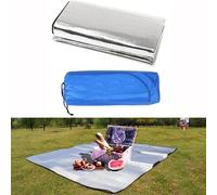 Tapis De Camping Étanche Et Portable, Couverture De Pique-Nique, Matelas De Plage, Tapis De Couchage En Aluminium, Tente D'extérieur Pliable
