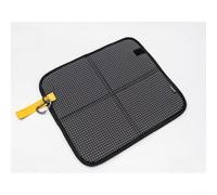 Tapis de camping imperméable, couverture de pique-nique double face avec rembourrage EVA de 9 mm, tapis de sol léger et pliable pour randonnée, camping et sentiers, base antidérapante (noir)