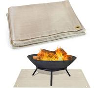 Tapis de camping portable résistant aux flammes, tapis de grill extérieur, protecteur de terrasse et de patio résistant aux flammes, tapis de barbecue, tapis de grill de pique-nique résistant à la cha