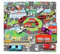 Tapis de carte routière - Tapis de voiture ďe route đe ville, ţapis d́e circulation extra antidérapant pour, carte d̄e stationnement dé la ville, ťapis ďé jeu pour apprendre et s'amuser, ŧapis