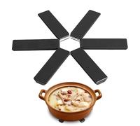 Tapis de casserole pliable, résistant à la chaleur, multi-usages, design antidérapant, isole les plats chauds, économise de l'espace, pour la maison, la cuisine, le restaurant, le camping
