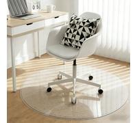 Tapis de Chaise de Bureau Rond Transparent for Tapis 12", 15", 20", 28", 32", 36", 44", 61", 70", Tapis de Chaise de Bureau for Sol en Bois Franc, Tapis de Protection de Sol Transparent(115cm)