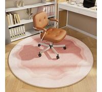 Tapis de chaise rond, antidérapant pour chaise de bureau à domicile, tapis de sol pour plancher en bois dur, tapis de chaise d'ordinateur, tapis de chaise de jeu, tapis de protection de sol (120 x 120