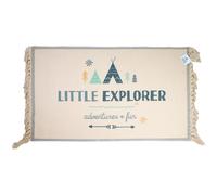 Tapis de chambre enfant 50x80 cm EXPLORER en coton et polyester