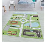 Tapis de chambre - SIMPEX - La Circulation - Vert - 100 x 150 cm - 100% Polypropylène