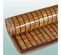 Tapis de couchage en bambou, coussin pliable carbonisé pour l'été, tapis de lit respirant et rafraîchissant pour chambre à coucher, canapé, chaise
