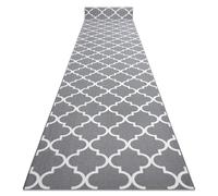 TAPIS DE COULOIR ANTIDÉRAPANT 57 cm TRÈFLE MAROCAIN gris TRELLIS 30352 57x1150 cm