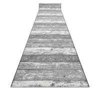 TAPIS DE COULOIR antidérapant 80 cm Bois planche gris 80x500 cm