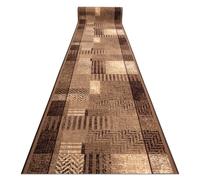 TAPIS DE COULOIR antidérapant ESSENZA beige 100 cm 100x400 cm