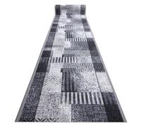 TAPIS DE COULOIR antidérapant ESSENZA gris 100 cm 100x350 cm
