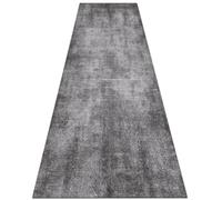 Tapis de couloir antidérapant et lavable, tapis court de cuisine | Tapis de sol gris facile à nettoyer pour balcon, 1m/1.5m/2m/3m/3.5m/4m/4.5m/5m/6m de longueur(100×150cm)