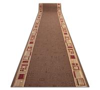 TAPIS DE COULOIR ANTIDÉRAPANT JENA marron 67cm 67x270 cm