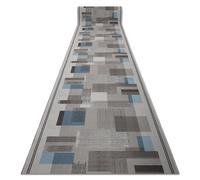 TAPIS DE COULOIR antidérapant LISTRA Géométrique antidérapant gris 100cm 100x150 cm