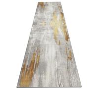 Tapis de couloir antidérapant long et étroit pour chambre à coucher | Tapis court gris or pour porte d'entrée et cuisine, 1m/1.5m/2m/3m/3.5m/4m/4.5m/5m/6m de longueur(80×600cm)