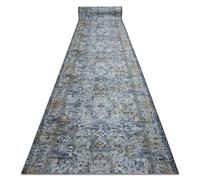 TAPIS DE COULOIR antidérapant LOTUS NOMAD 29671 Ornement gris lavable 100cm 100x100 cm
