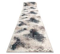 TAPIS DE COULOIR antidérapant PATCHWORK vintage la gomme beige 100 cm 100x740 cm