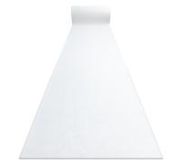 TAPIS DE COULOIR ANTIDÉRAPANT RUMBA 1950 Mariage couleur unique blanc 60cm 60x110 cm