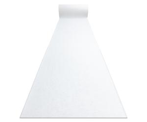 TAPIS DE COULOIR ANTIDÉRAPANT RUMBA 1950 Mariage couleur unique blanc 70cm 70x140 cm