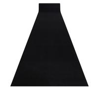 TAPIS DE COULOIR ANTIDÉRAPANT RUMBA couleur unique noir 120 cm 120x200 cm