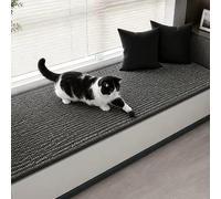 Tapis de Couloir antidérapant Tapis Salon Moquette Lavable en Machine Rug | Tapis Chambre imperméable pour Salon, Cuisine, terrasse, Jardin et Balcon, facile à nettoyer, 8 mm(Black and white,80x200cm)