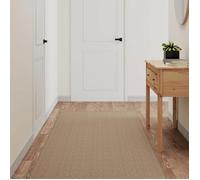 Tapis de couloir aspect sisal - vidaXL - 80x300 cm - Sable - Lavable en machine - Polypropylène - Épaisseur 5 mm