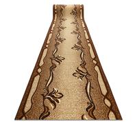 TAPIS DE COULOIR BCF KRZYŚ marron 100 cm 100x300 cm