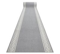 TAPIS DE COULOIR BCF MORAD Grek grec gris 60 cm 60x700 cm