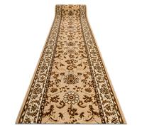 TAPIS DE COULOIR BCF MORAD Klasyk classique beige 80 cm 80x530 cm