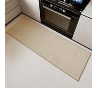 Tapis De Couloir En Lin For Couloir Et Cuisine, Tapis Lavable Antidérapant | Tapis De Passage À Profil Bas De 8 Mm, Tapis De Sol D'intérieur Durable For Chambre À Coucher, Buanderie, 60 X 180 Cm(Beige)