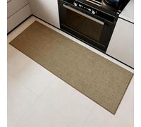 Tapis De Couloir En Lin For Couloir Et Cuisine, Tapis Lavable Antidérapant | Tapis De Passage À Profil Bas De 8 Mm, Tapis De Sol D'intérieur Durable For Chambre À Coucher, Buanderie, 60 X 180 Cm(Brown)