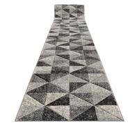 Tapis de couloir FEEL 5672/16811 TRIANGLES gris / anthracite / crème 100 cm 100x130 cm