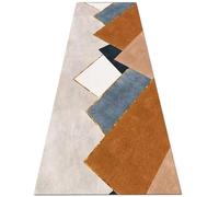 Tapis de couloir géométrique lavable, tapis d'entrée étroit pour couloir | Tapis court pour porte d'entrée et cuisine, salon, 100cm/1.5m/2m/300cm/350cm/4m/5m/6m de longueur(80×450cm)