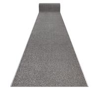 Tapis de couloir KARMEL plaine une couleur gris 140 cm 140x140 cm