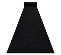 Tapis de couloir KARMEL plaine une couleur noir 60 cm 60x110 cm