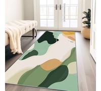 Tapis de Couloir Long 80 x 180 cm, Multicolore Tapis Cuisine Antidérapant Lavable, Minimaliste Abstrait Mode Blocs De Couleur Tapis de Passage Doux pour Salon, Entrée, Balcon, Chambre Adulte Enfant