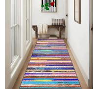 Tapis de Couloir Passage Cuisine Long Sol Grand Paillasson d'intérieur Devant Evier Antidérapant Lavable Absorbant pour Salon Chambre 40 x 90 cm(04