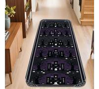 Tapis de couloir pour maison hantée, gothique, effrayant, arbre et lune, Halloween, noir, antidérapant, tapis de sol rectangulaire avec bordure pour cuisine, entrée, chevet, buanderie, 6,1 x 1,5 m