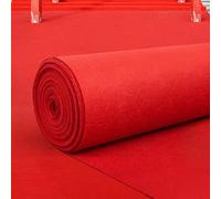 Tapis de couloir rouge pour la décoration de l'entrée de la cérémonie de fête avec tapis de fête rouge, revêtement d'allée polyvalent comme tapis de mariage, accent d'événement 1 m * 5 m,1 m * 4 m,1 m