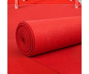 Tapis de couloir rouge pour la décoration de l'entrée de la cérémonie de fête avec tapis de fête rouge, revêtement d'allée polyvalent comme tapis de mariage, accent d'événement 1 m * 5 m,1 m * 4 m,1 m