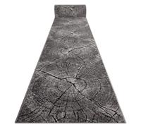Tapis de couloir SILVER Tronko Arbre Bois gris 80cm 80x270 cm
