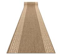 TAPIS DE COULOIR SIZAL FLOORLUX modèle 20014 café / mais 70 cm 70x160 cm