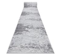 Tapis de couloir Structural MEFE 6182 deux niveaux de molleton gris 90 cm 90x480 cm