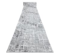 Tapis de couloir Structural MEFE 8722 deux niveaux de molleton gris / blanc 100 cm 100x780 cm
