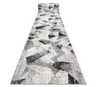 Tapis de couloir TULS 51211 moderne Géométrique anthracite 120 cm 120x300 cm