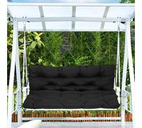 Tapis de courbure Canapé coussin - Terrasse coussin dossier - Siège confortable - Épaisseur Matériau imperméable - 150 x 100 cm - Noir